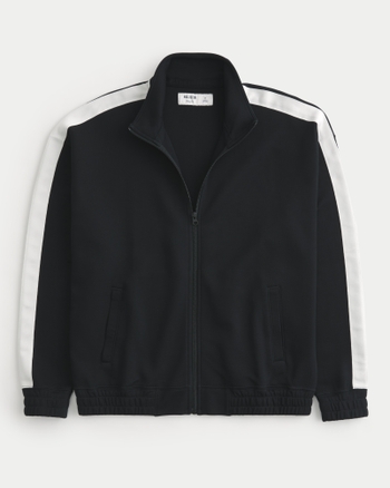 Men's Boxy Fleece Track Jacket | Men's Sale | HollisterCo.com