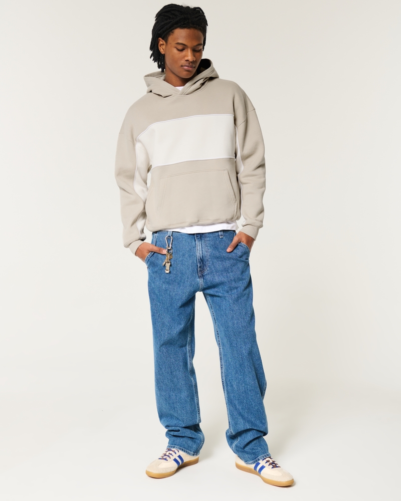 Boxy Colorblock Hoodie