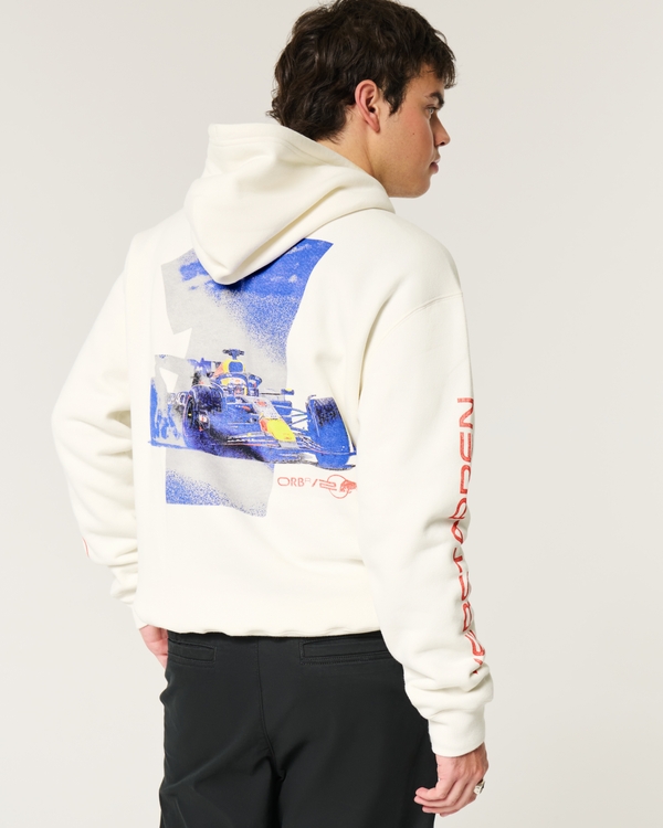 Relaxed Oracle Red Bull Racing Hoodie, Cream