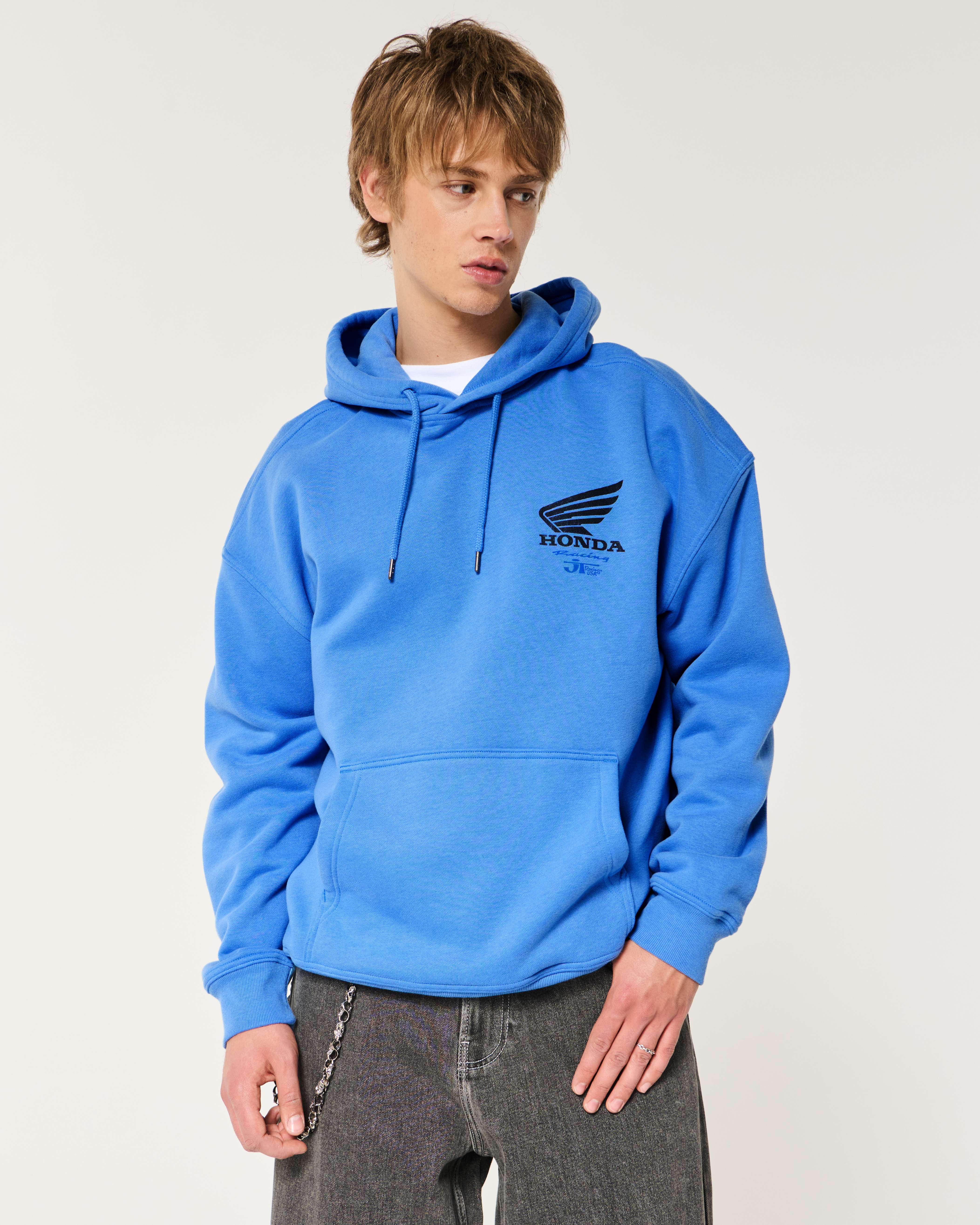 Baggy Honda Racing Graphic Hoodie