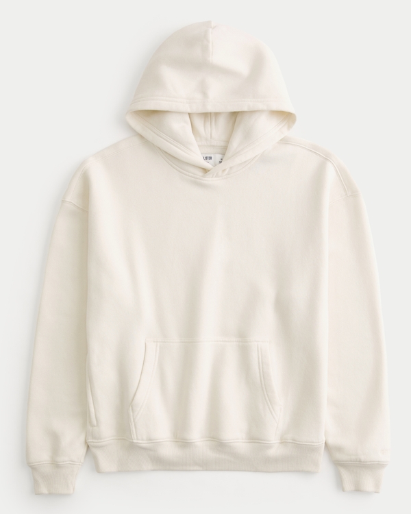 Boxy Hoodie, Cream