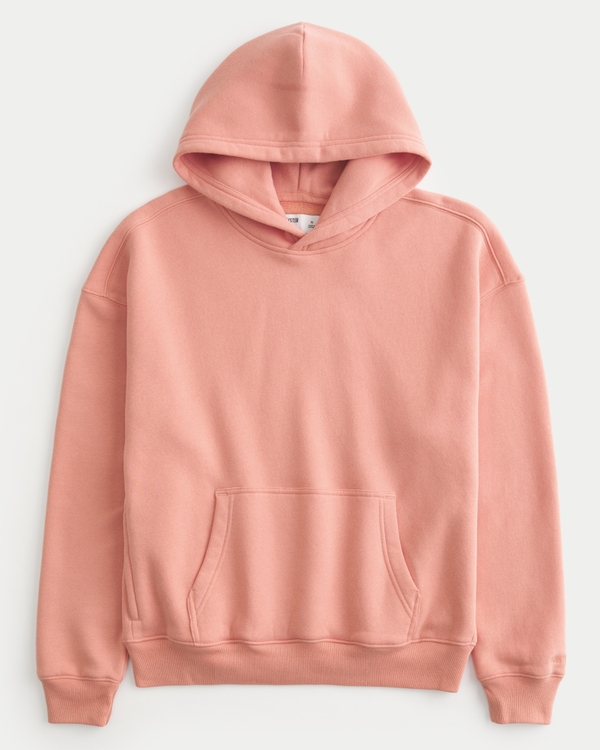 Boxy Hoodie, Coral