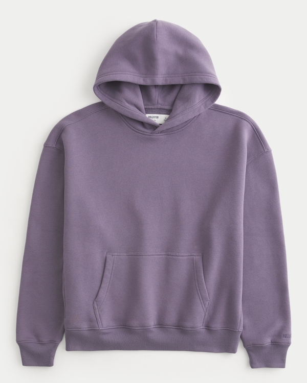 Boxy Hoodie, Purple Sage