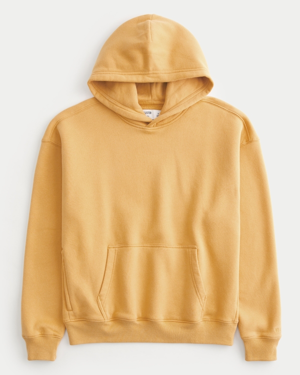 Boxy Hoodie, Dark Yellow