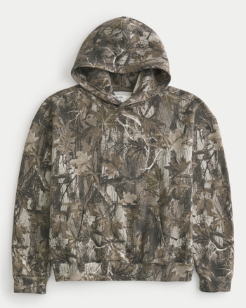 Hombres Boxy Camo Hoodie Hombres Partes superiores