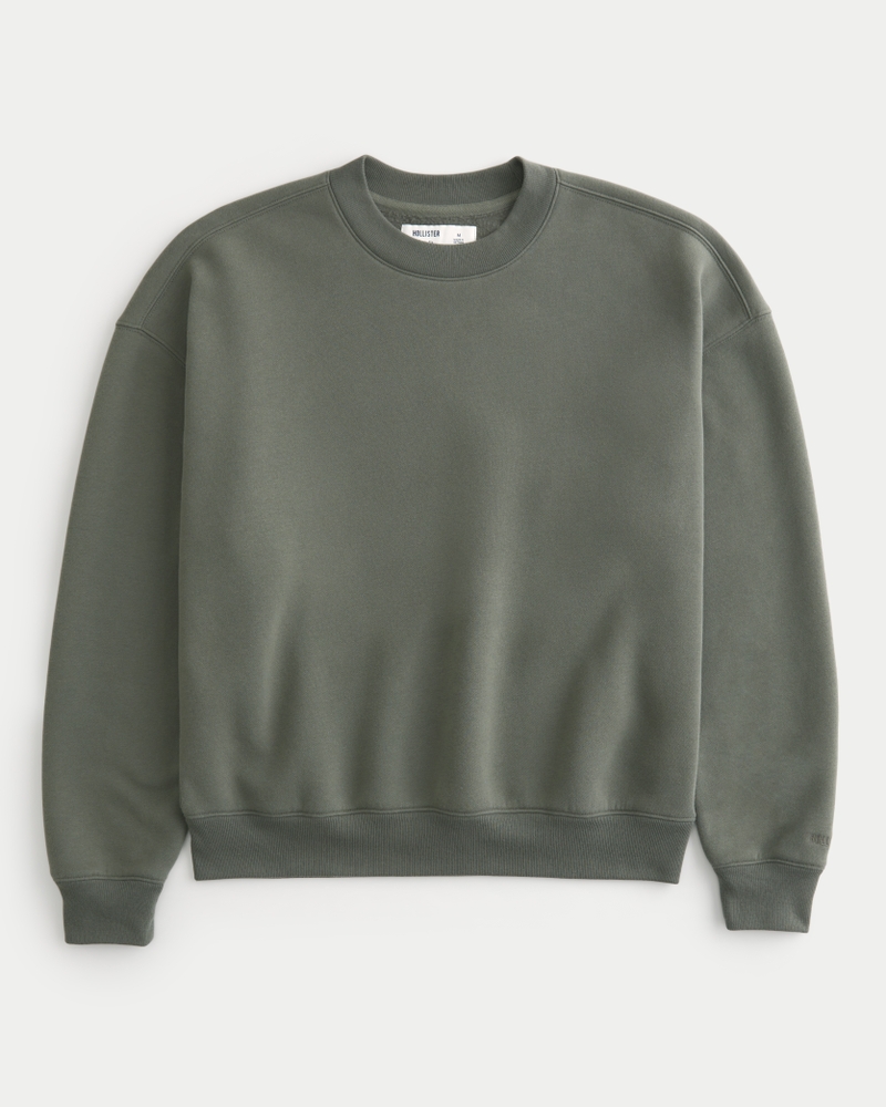 Men's Boxy Crew Sweatshirt | Men's Tops | HollisterCo.com