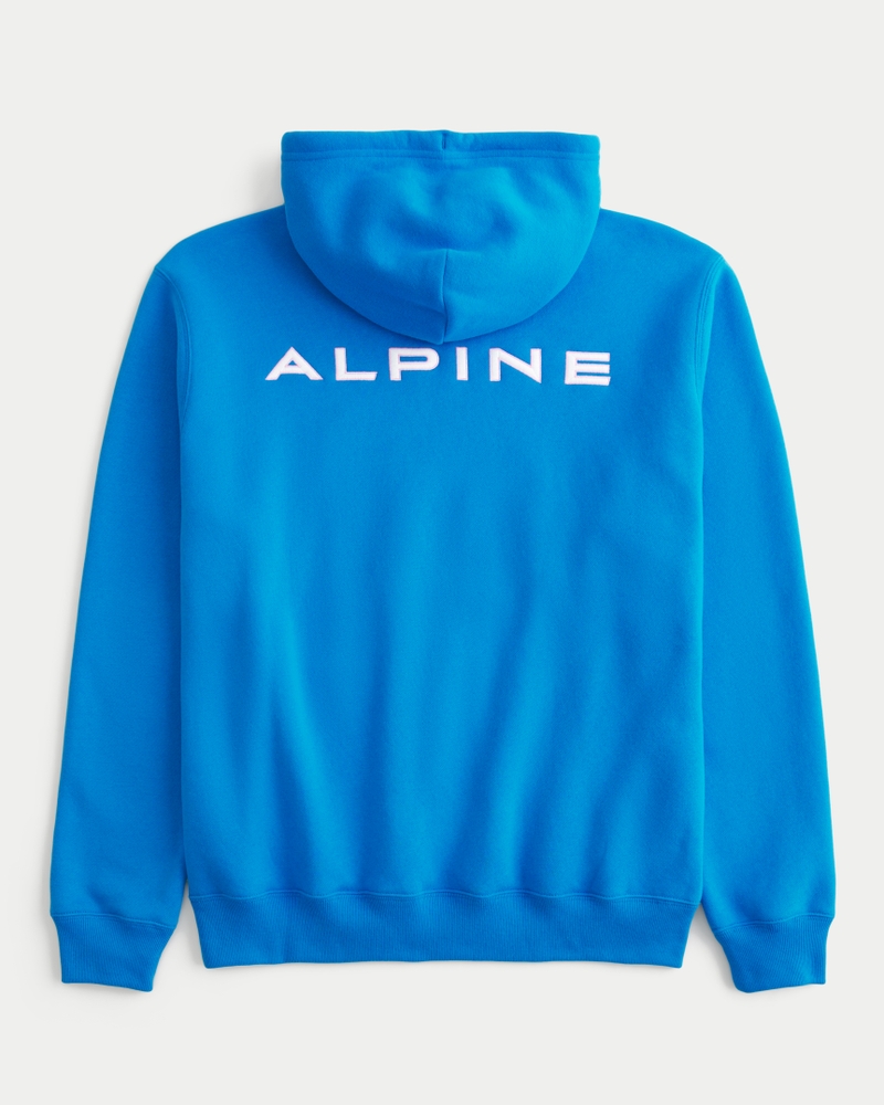 Hommes Sweat à capuche décontracté avec motif graphique Alpine F1