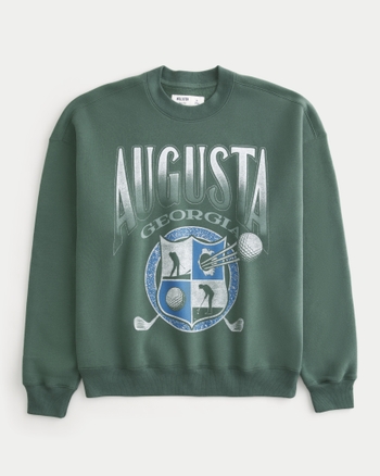 Men's Boxy Augusta Golf Graphic Crew Sweatshirt | Men's