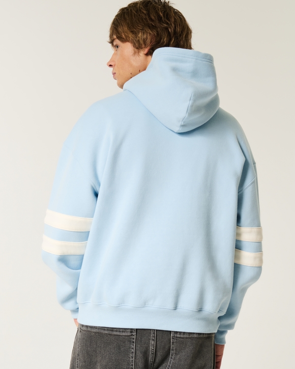 Boxy Hoodie, Light Blue view 2