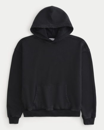 Men's Boxy Washed Hoodie | Men's Tops | HollisterCo.com
