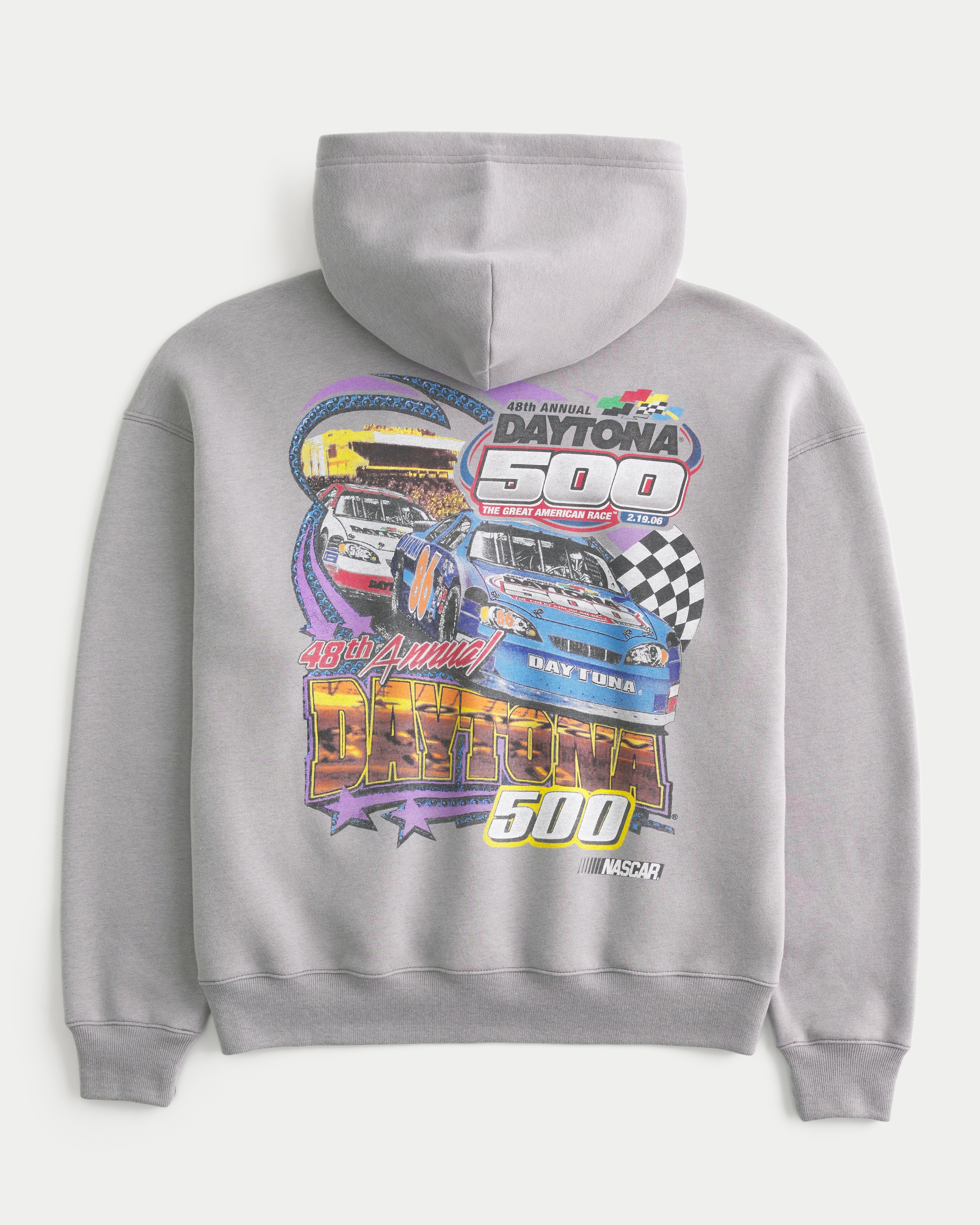 Boxy NASCAR Daytona 500 Graphic Hoodie