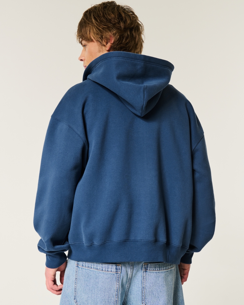 Boxy Zip-Up Hoodie