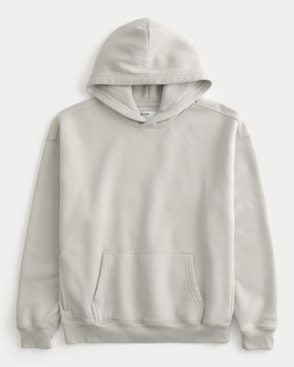 Boxy Hoodie, Light Tan view 1