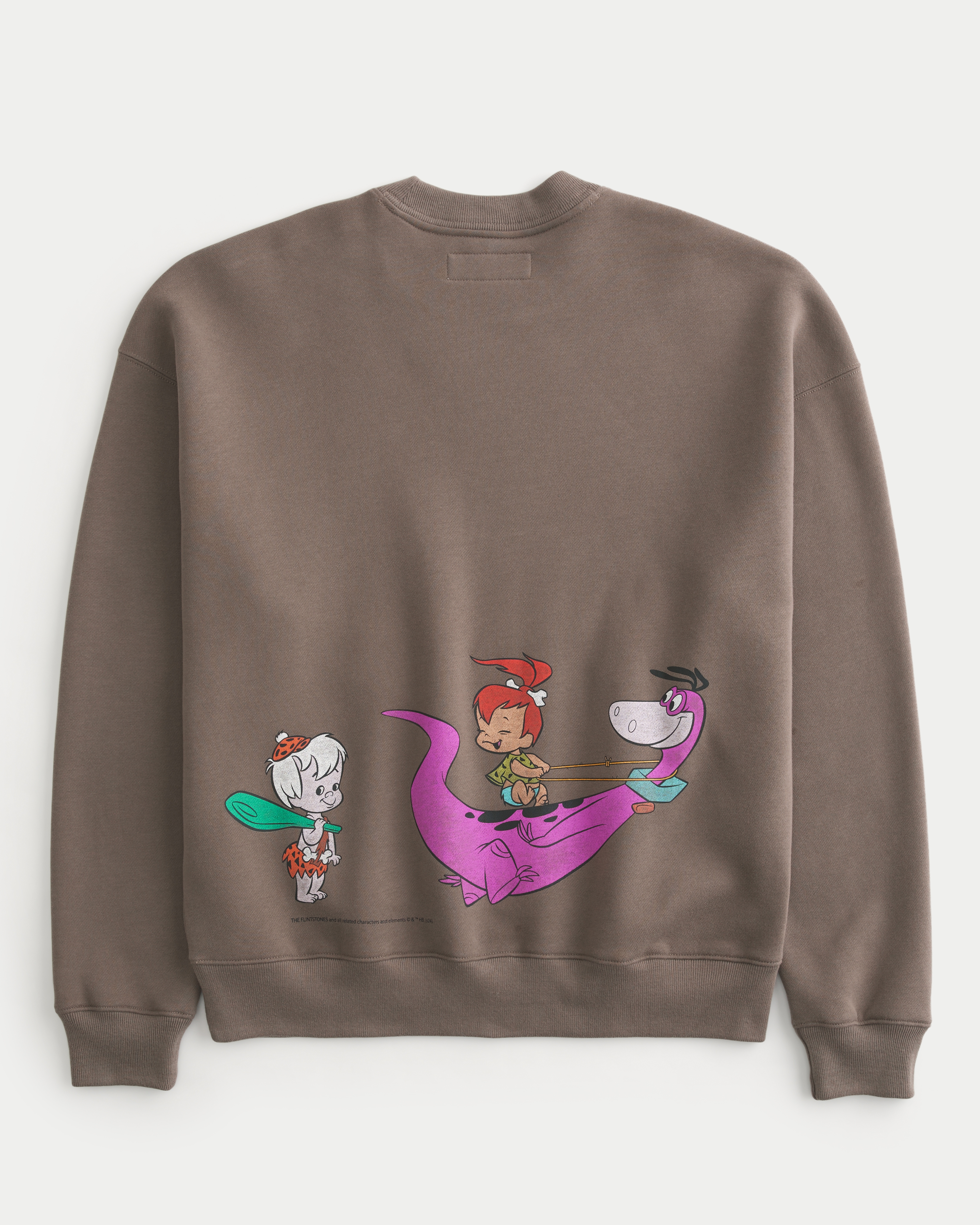 Boxy The Flintstones Graphic Crew Sweatshirt