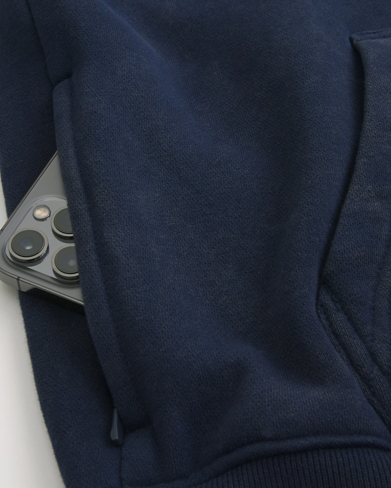 Boxy Washed Number Graphic Hoodie