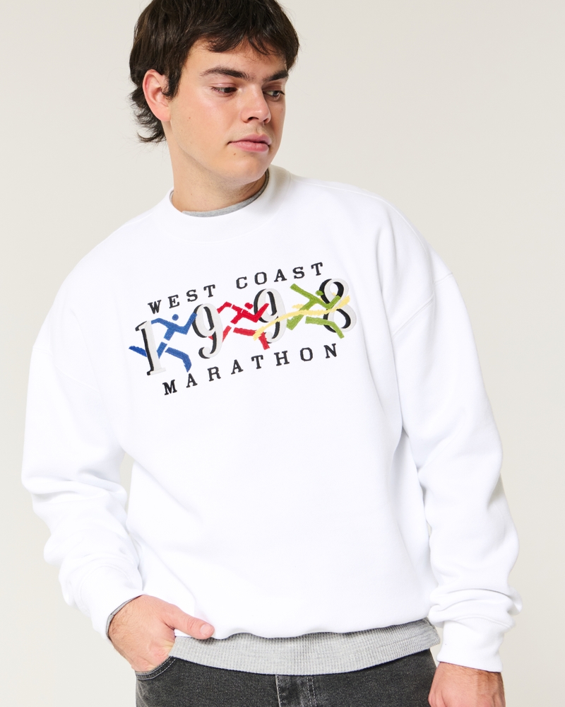 Green MAN Boxy Fit Long Sleeve Sweat Shirt 2558238