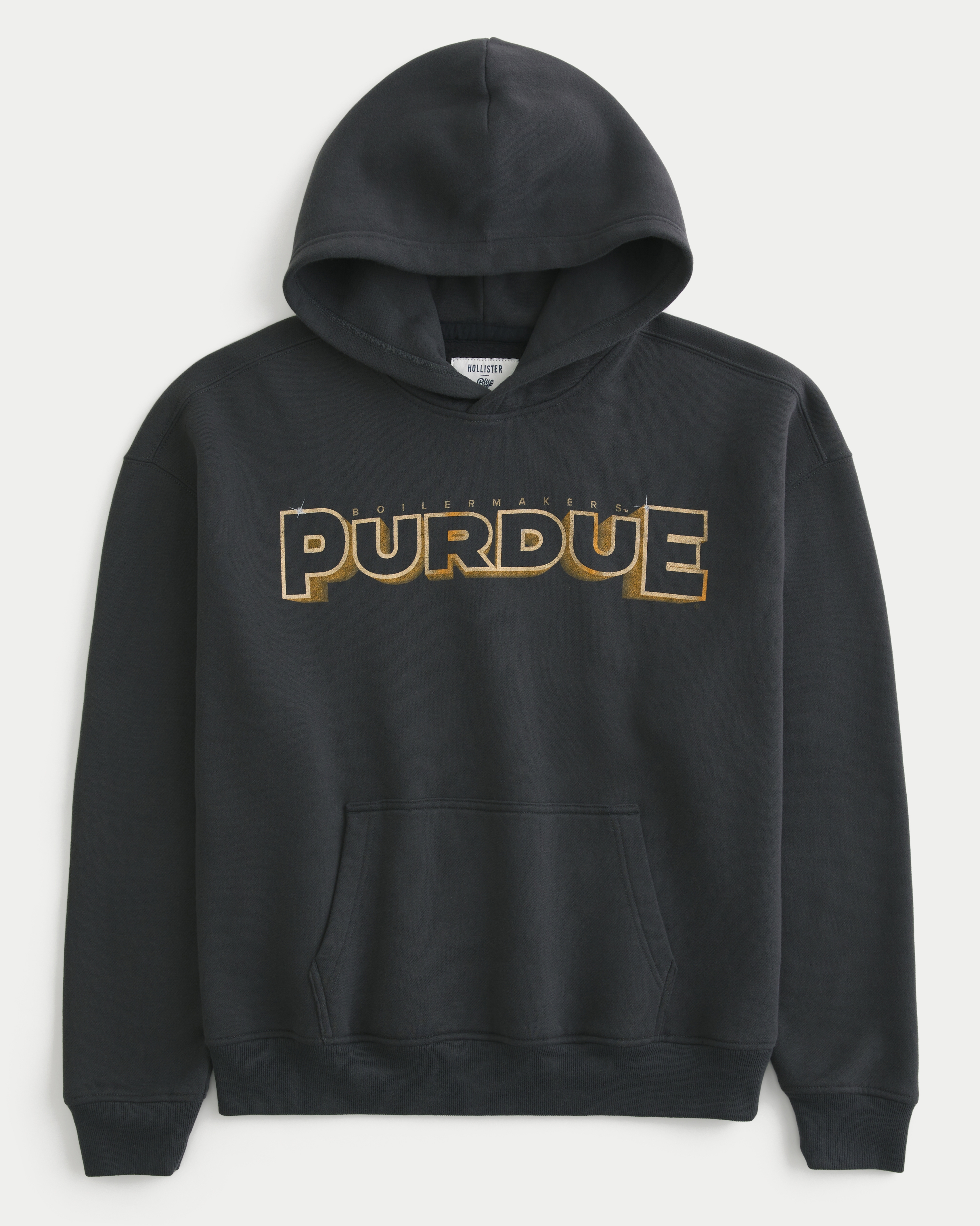 Boxy Purdue University Graphic Hoodie