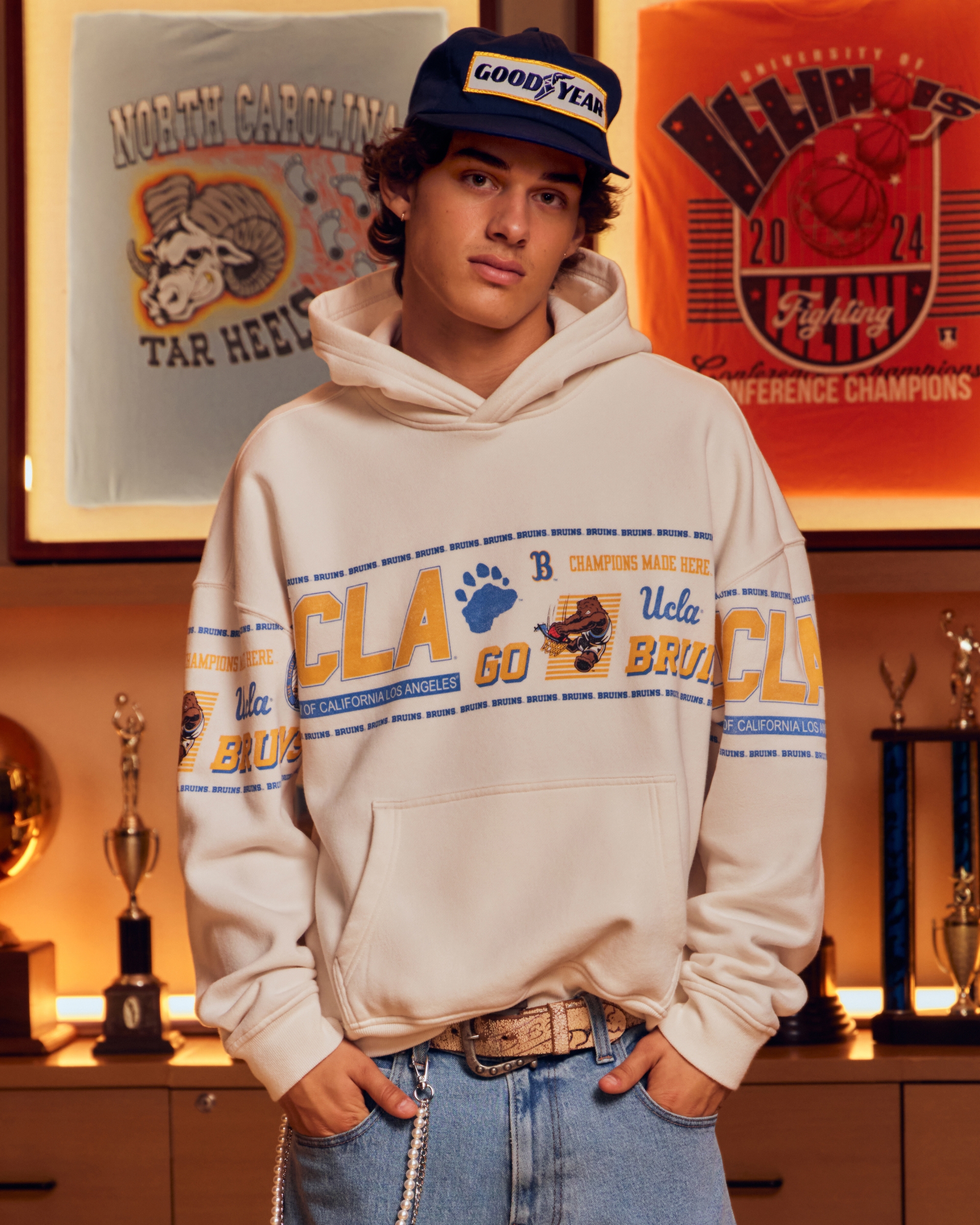 Boxy UCLA Graphic Hoodie