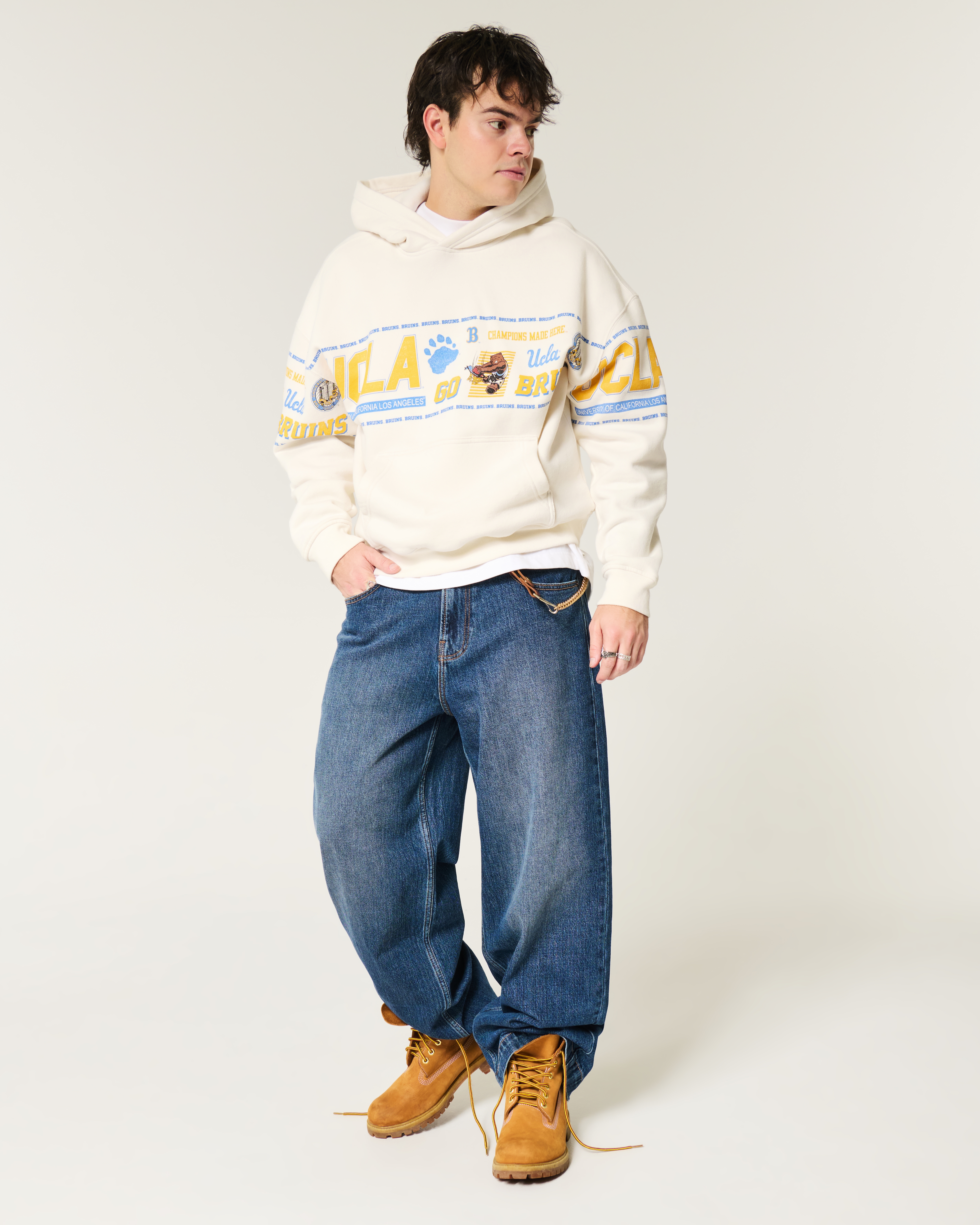 Boxy UCLA Graphic Hoodie