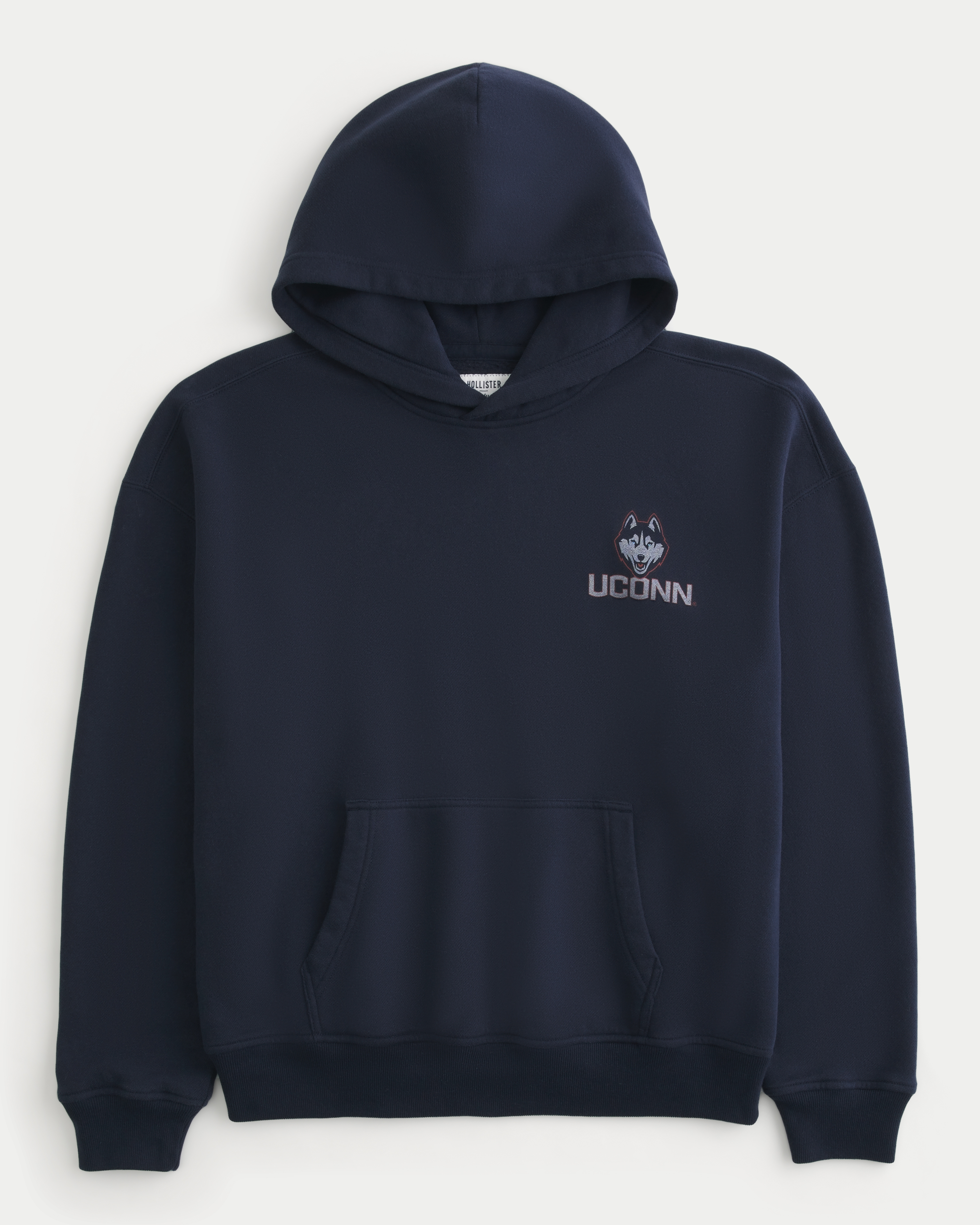 Boxy UConn Graphic Hoodie