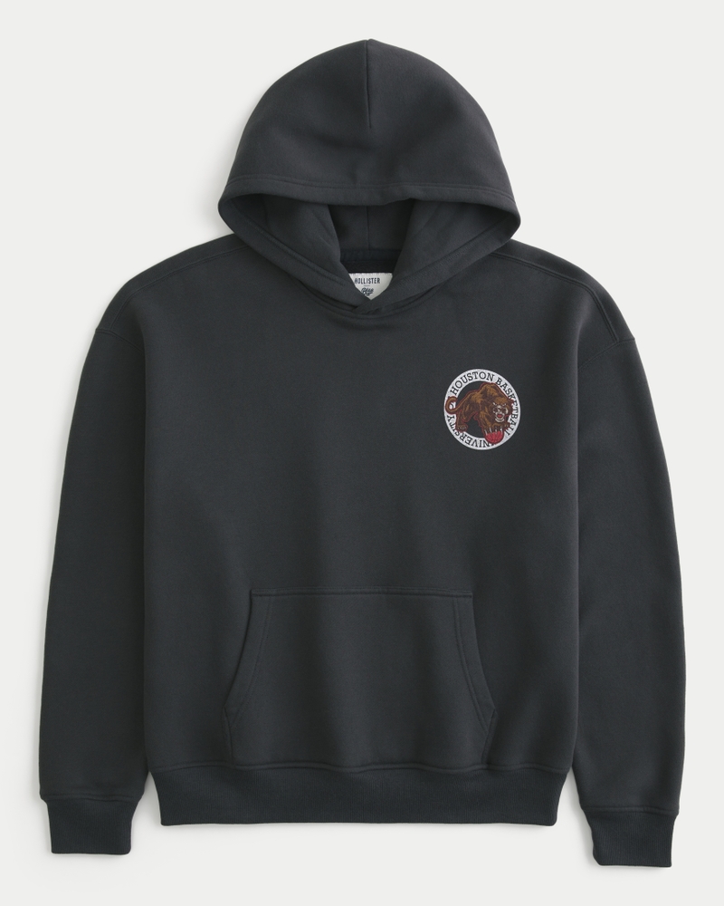Boxy University of Houston Basketball Graphic Hoodie