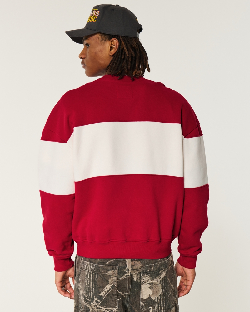 Boxy USC Graphic Crew Sweatshirt