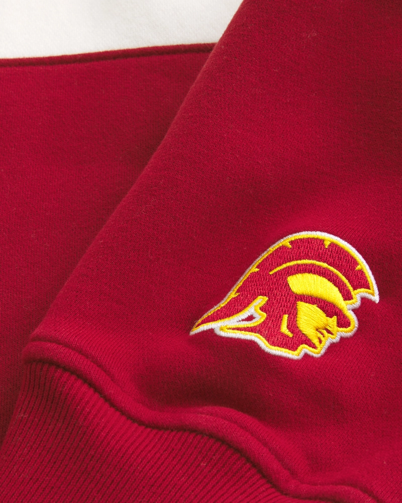Boxy USC Graphic Crew Sweatshirt