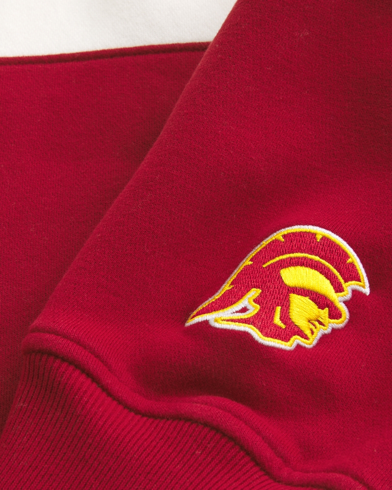 Boxy USC Graphic Crew Sweatshirt