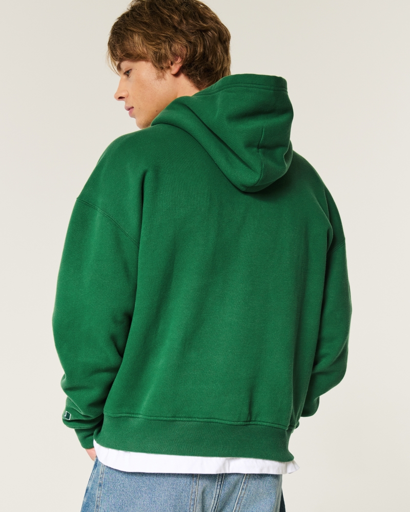 Boxy Miami Hurricanes Graphic Hoodie