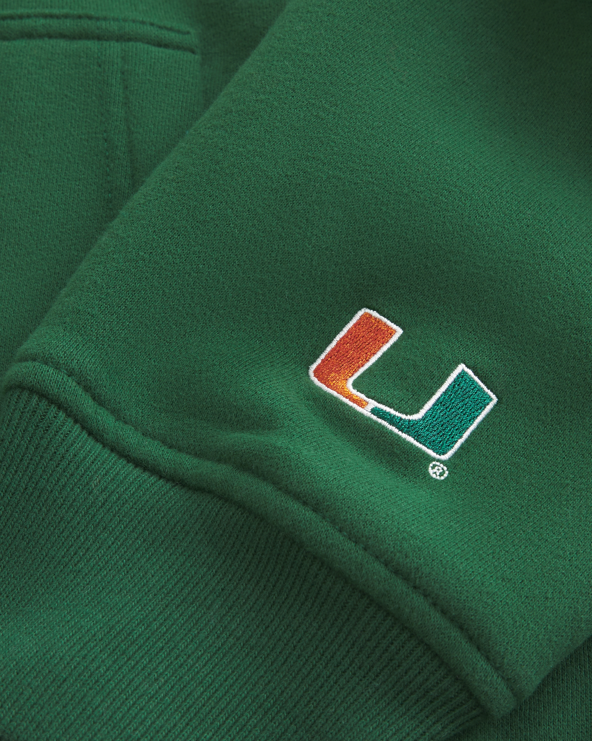 Boxy University of Miami Hurricanes Graphic Hoodie