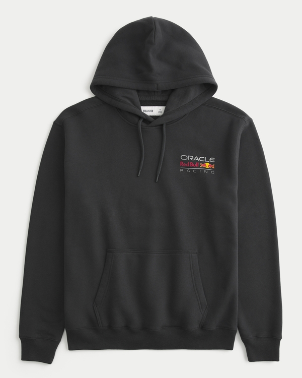Relaxed Oracle Red Bull Racing Graphic Hoodie, Black view 2