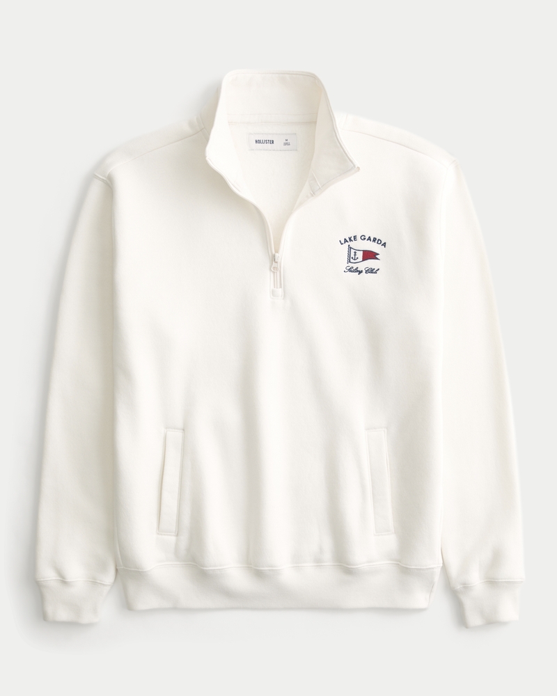 Relaxed Lake Garda Half-Zip Sweatshirt