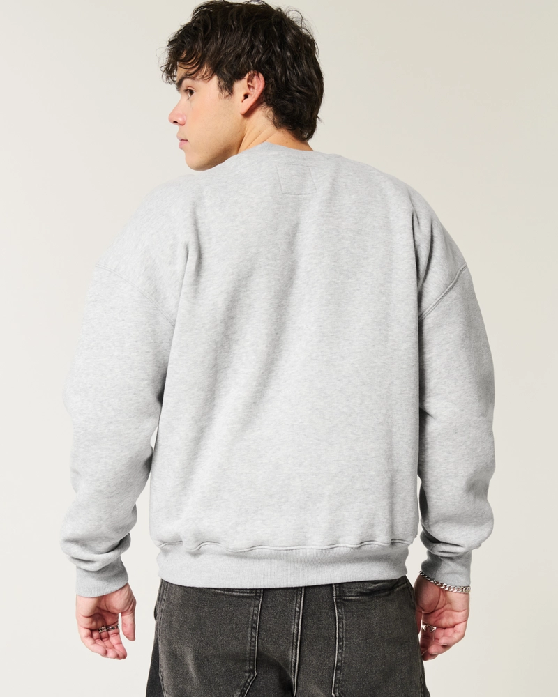 Boxy Texas A&M University Graphic Crew Sweatshirt