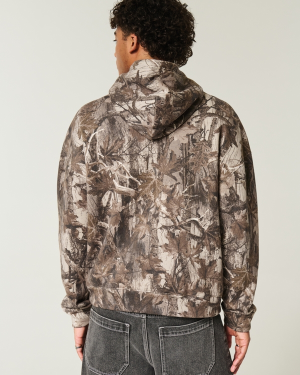 Boxy Shelby Graphic Camo Hoodie