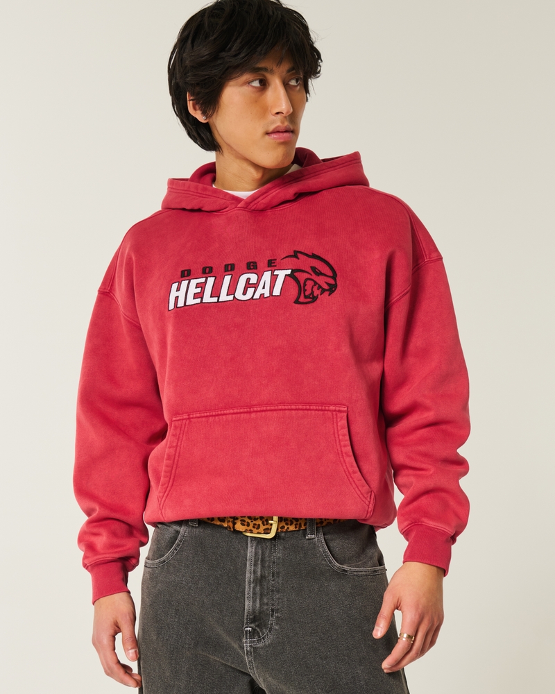 Boxy Dodge Hellcat Graphic Hoodie