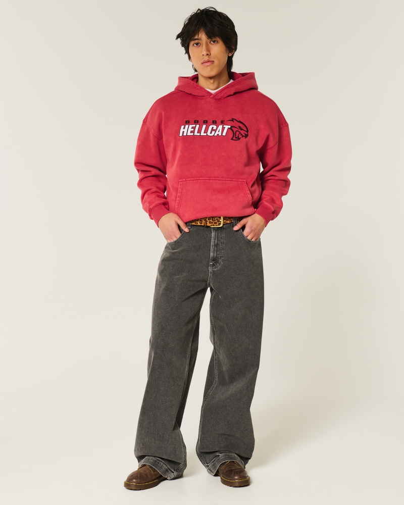 Boxy Dodge Hellcat Graphic Hoodie
