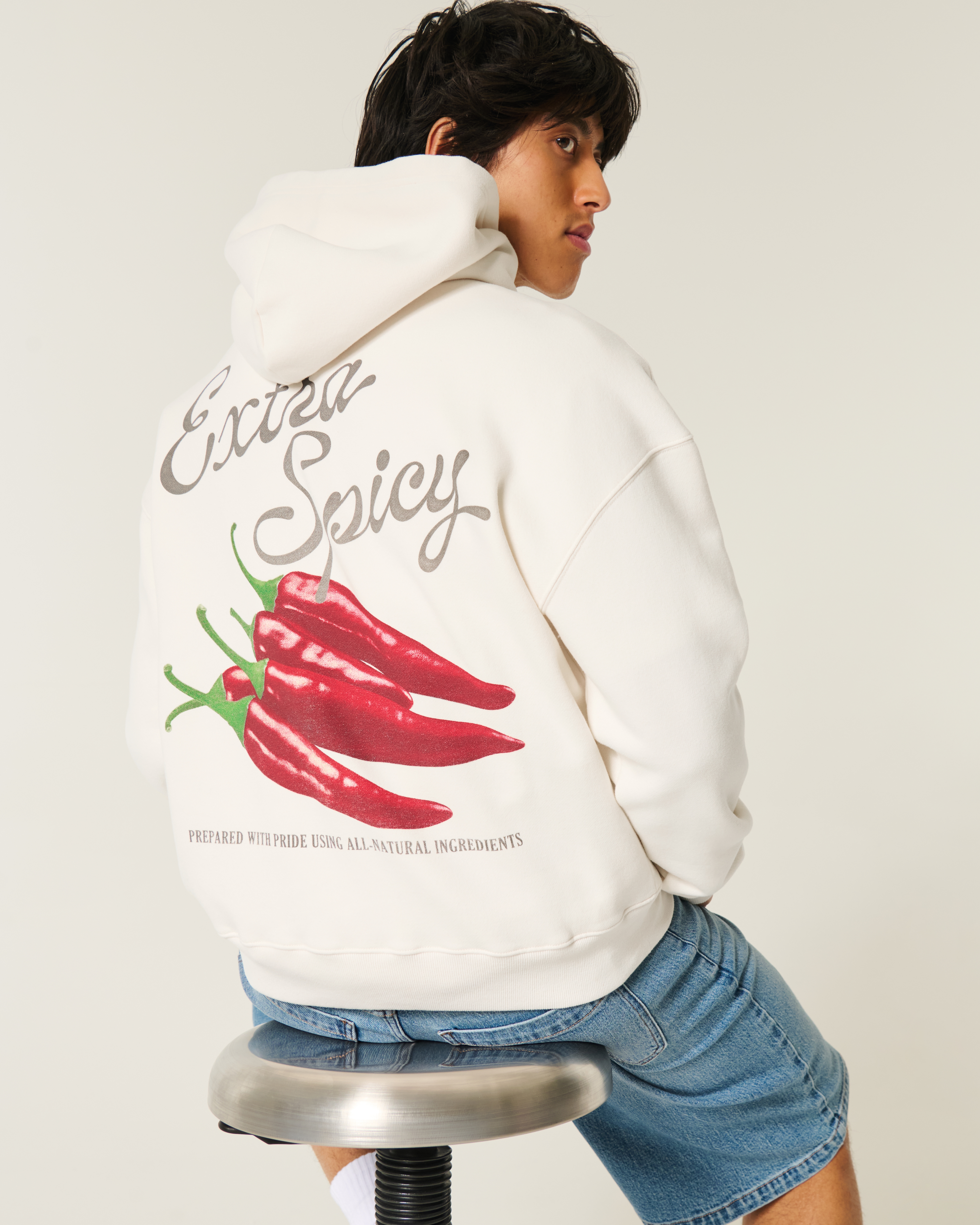 Extra Spicy Peppers Graphic Hoodie