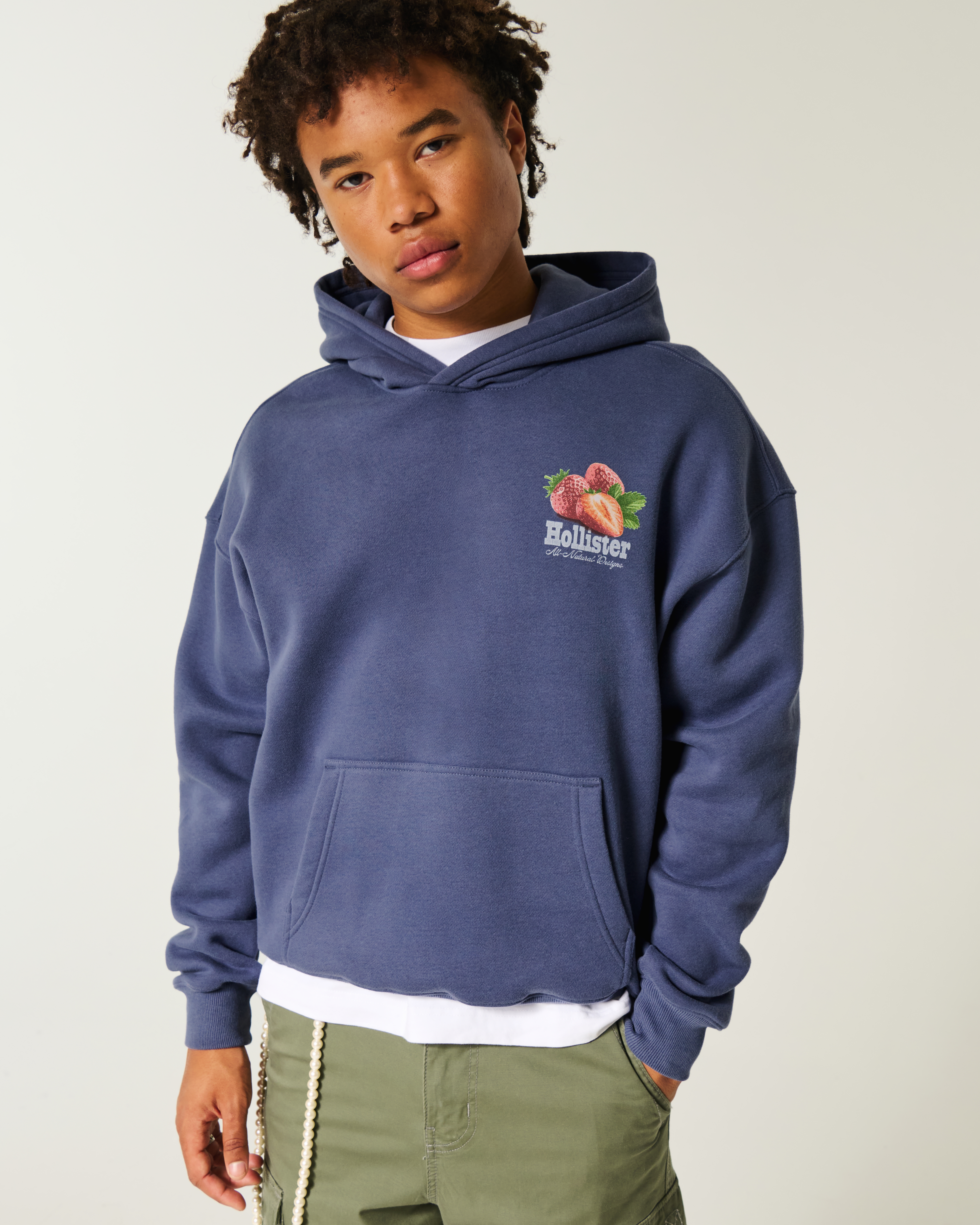 Strawberry Logo Graphic Hoodie