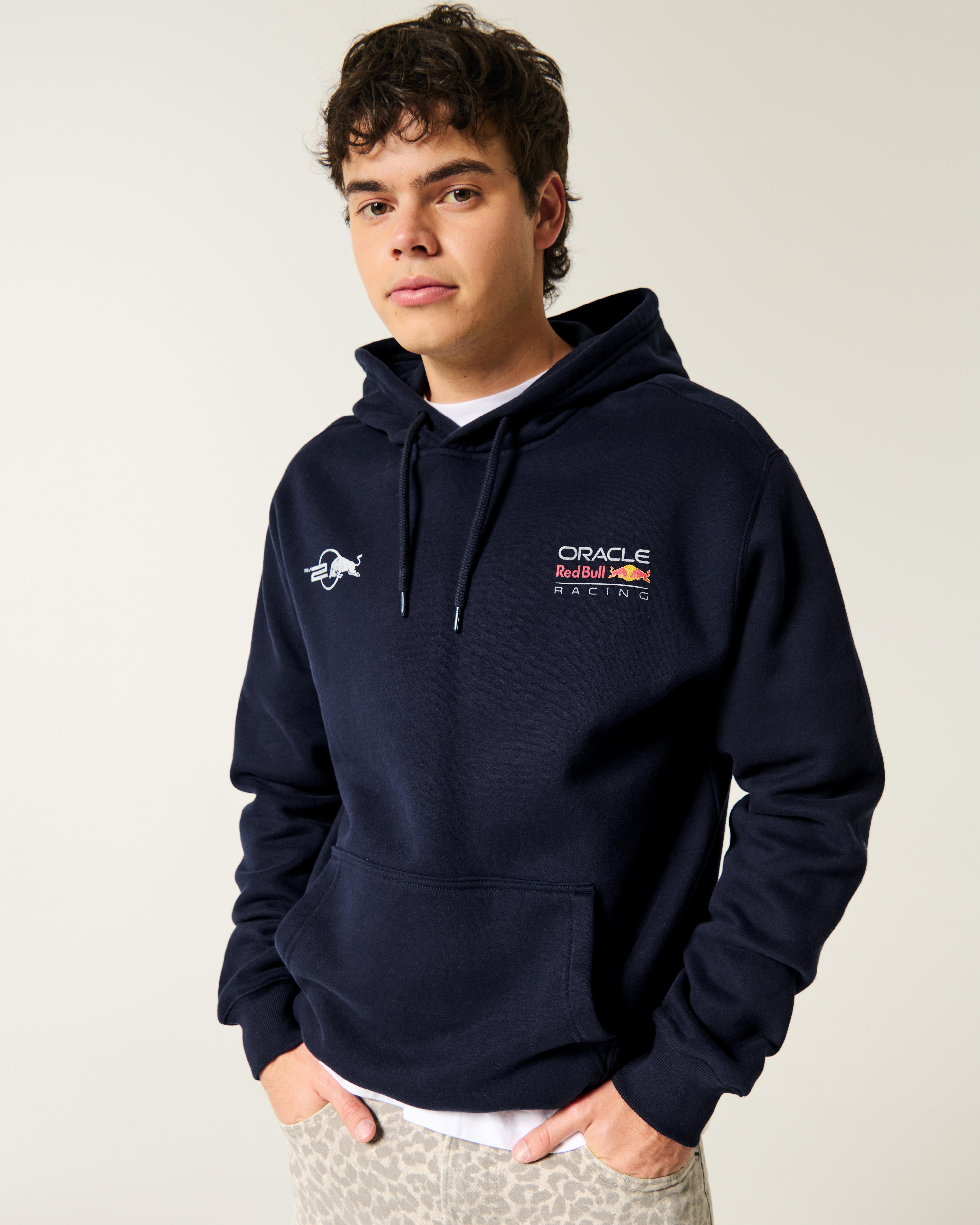 Men's Relaxed Oracle Red Bull Racing Graphic Hoodie | Men's