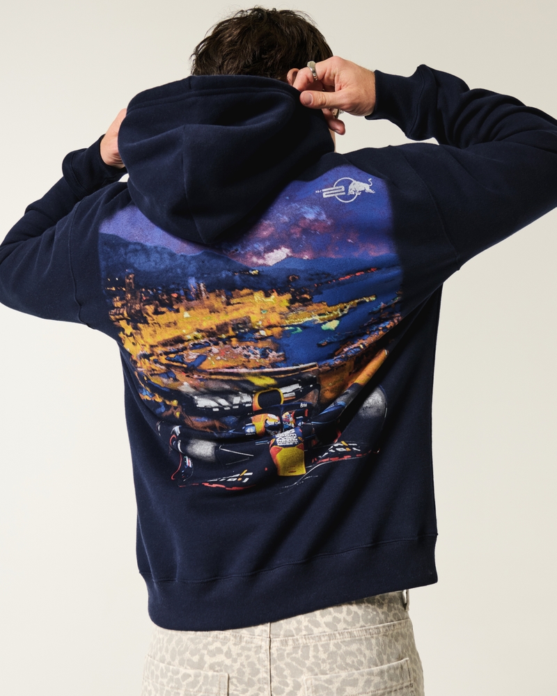 Relaxed Oracle Red Bull Racing Graphic Hoodie