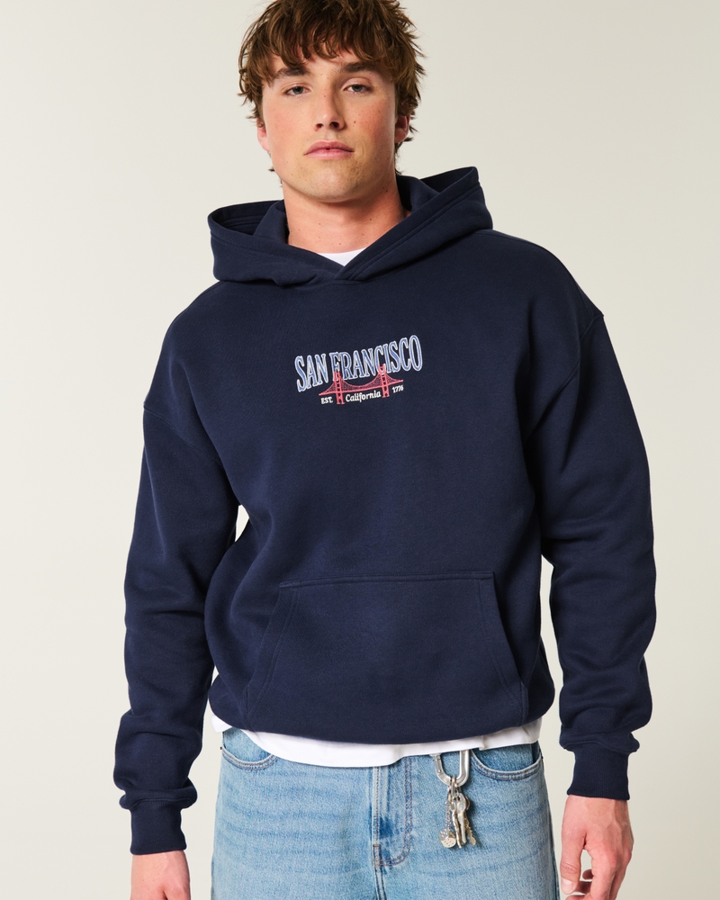 Boxy San Francisco Graphic Hoodie