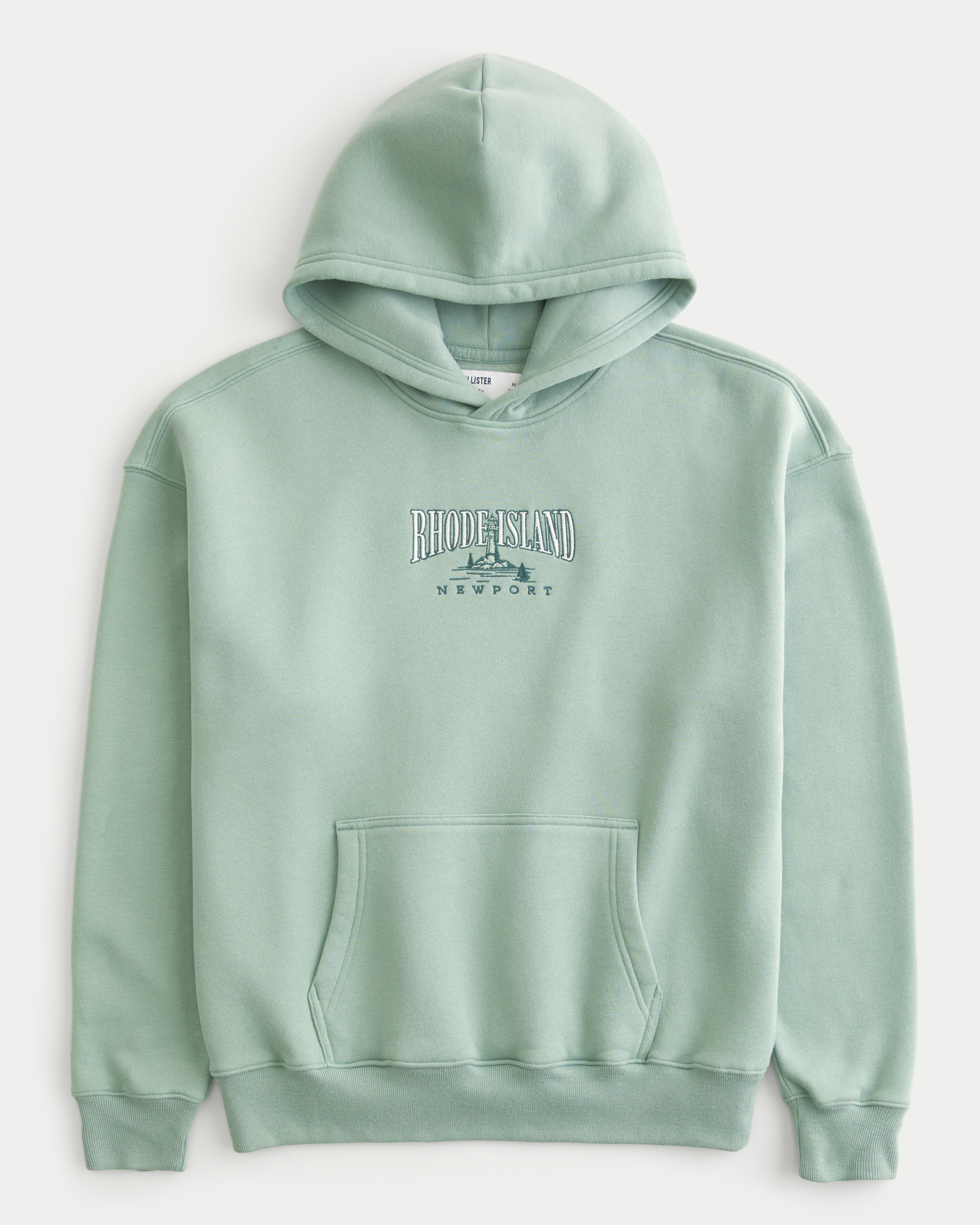 Boxy Rhode Island Graphic Hoodie