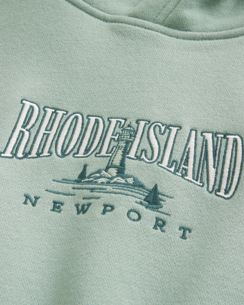 Boxy Rhode Island Graphic Hoodie