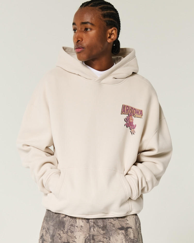 Boxy Arizona State University Sun Devils Graphic Hoodie