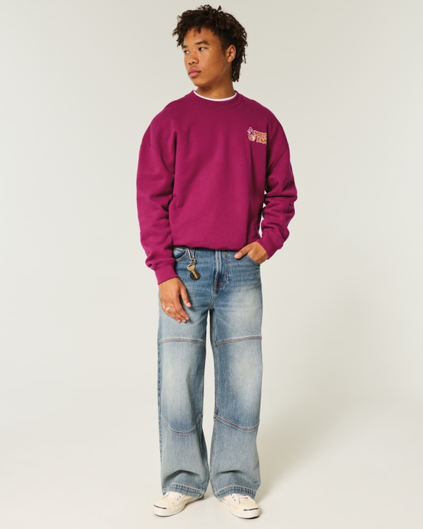 Arizona State Sun Devils Graphic Crew Sweatshirt, Burgundy view 2
