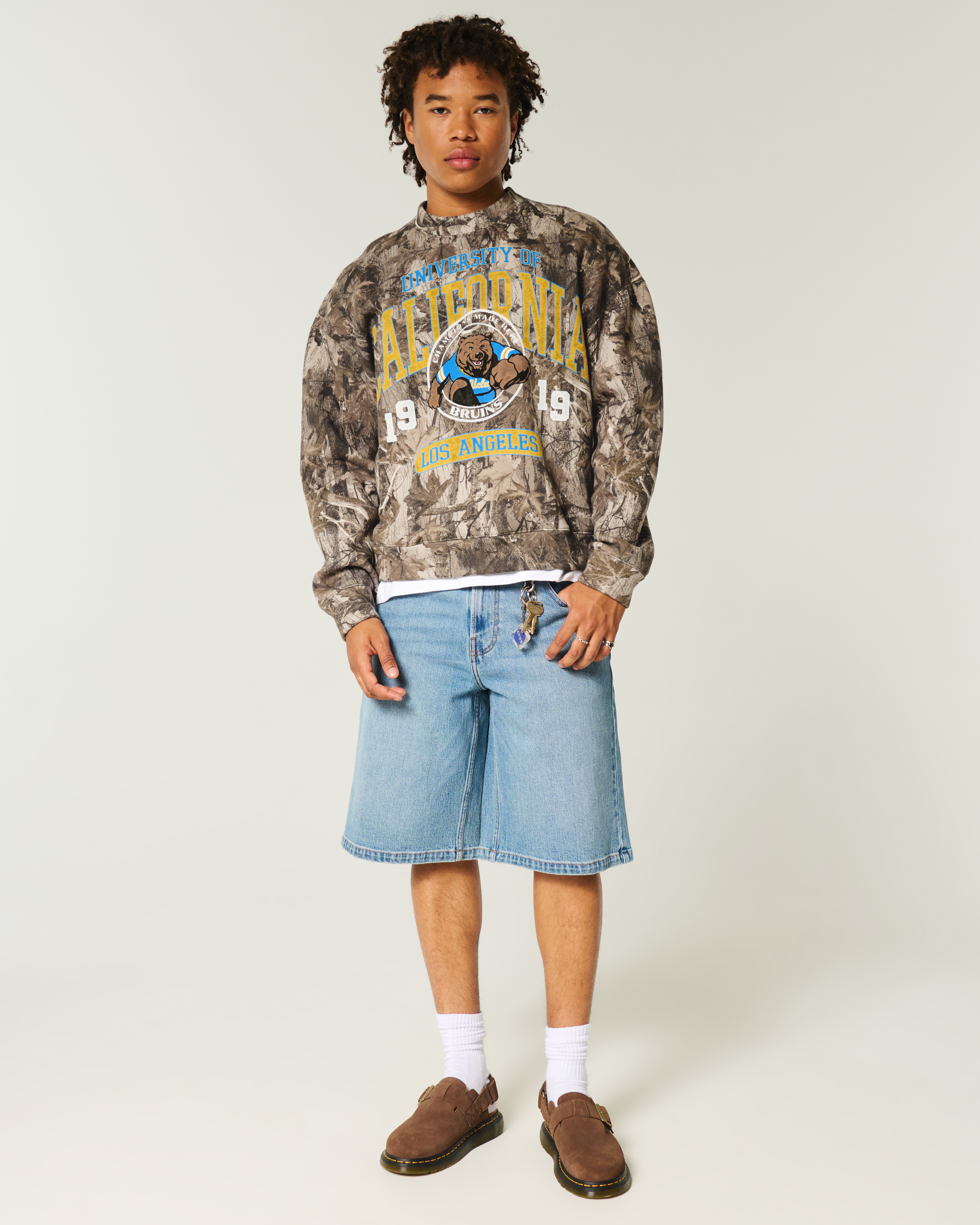 UCLA Bruins Graphic Camo Crew Sweatshirt