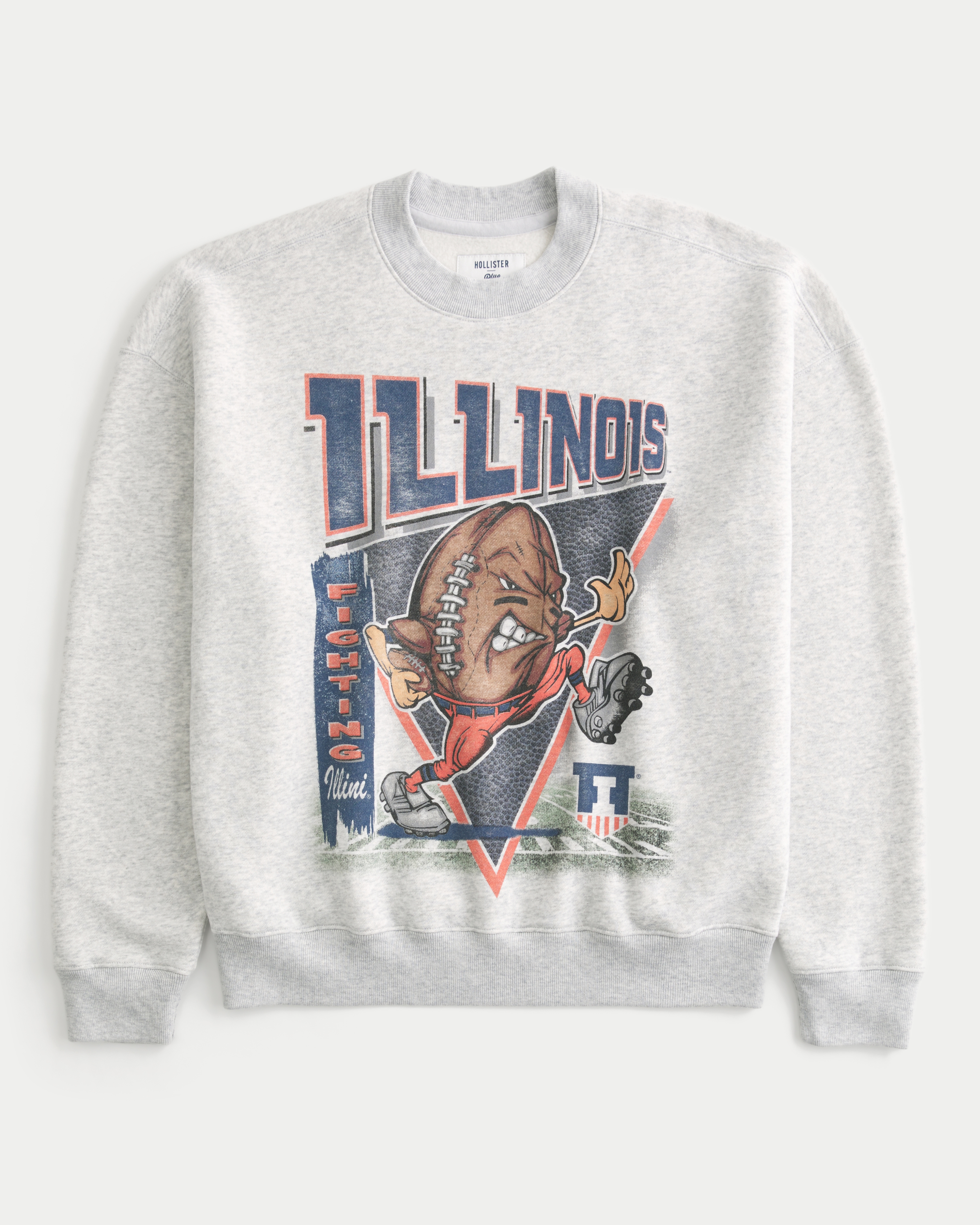 University of Illinois Fighting Illini Graphic Crew Sweatshirt