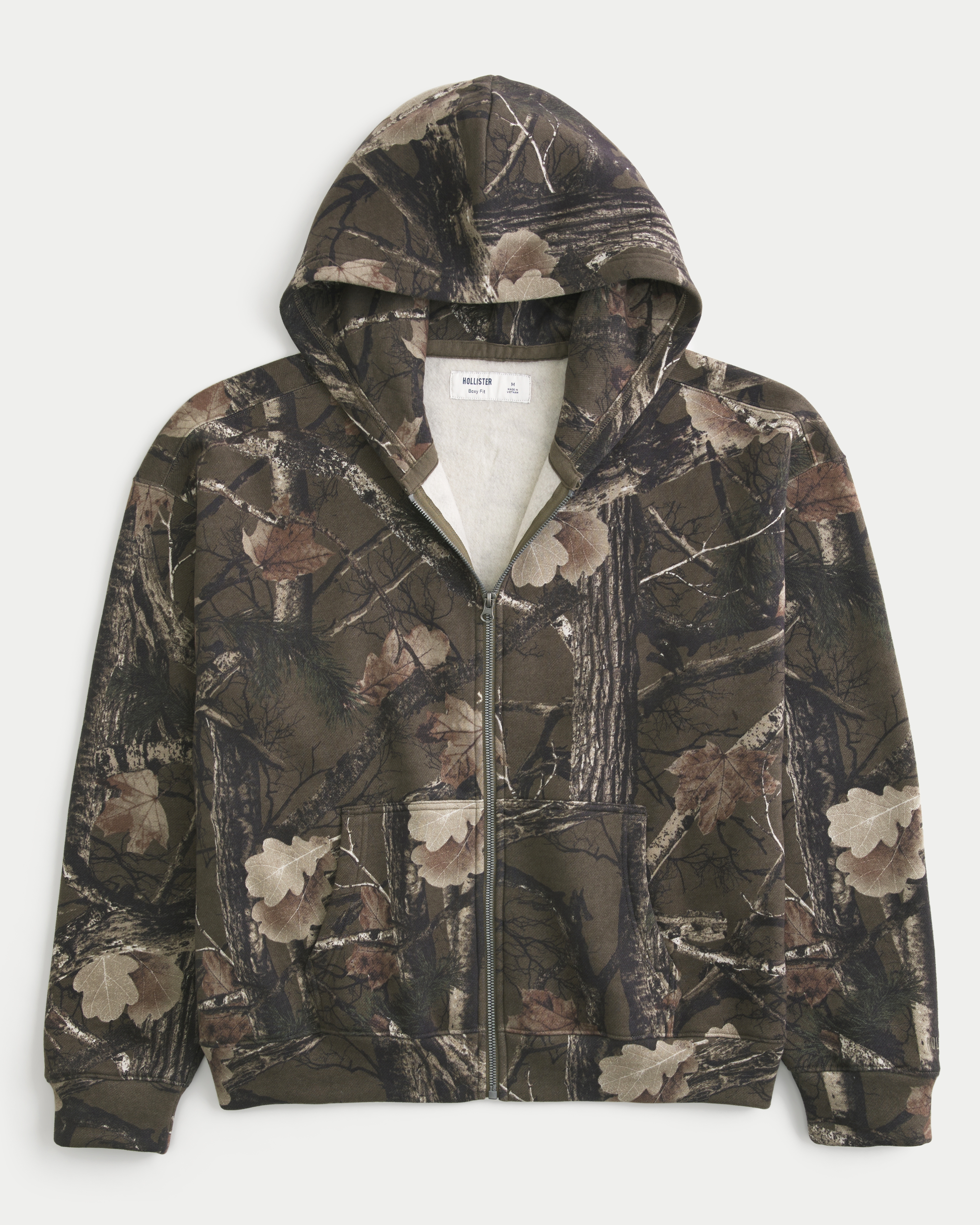 Badway Original camouflage zip hoodie