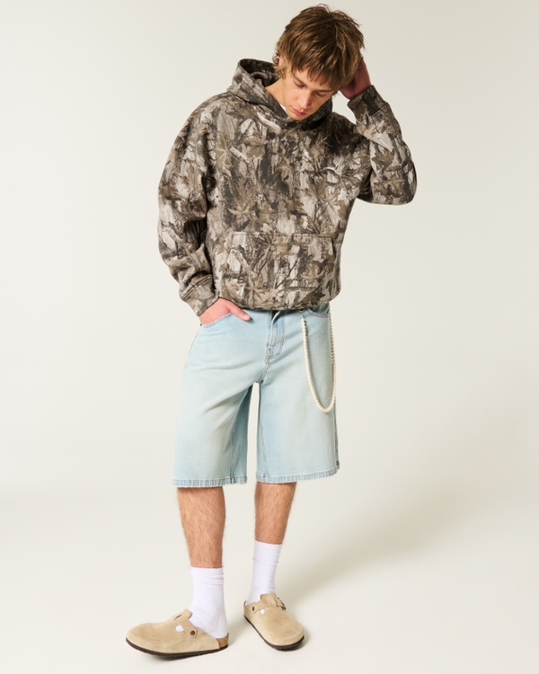 Boxy Camo Hoodie, Tan Camo view 2