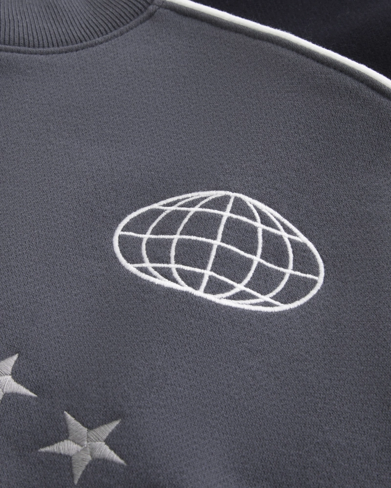 Baggy Tokyo Graphic Crew Sweatshirt